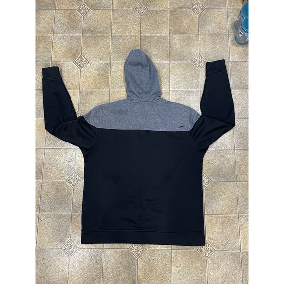 Minnesota Vikings Men's L Cutter & Buck Black Pop Fly Full-Zip Hoodie- Football - Picture 2 of 13